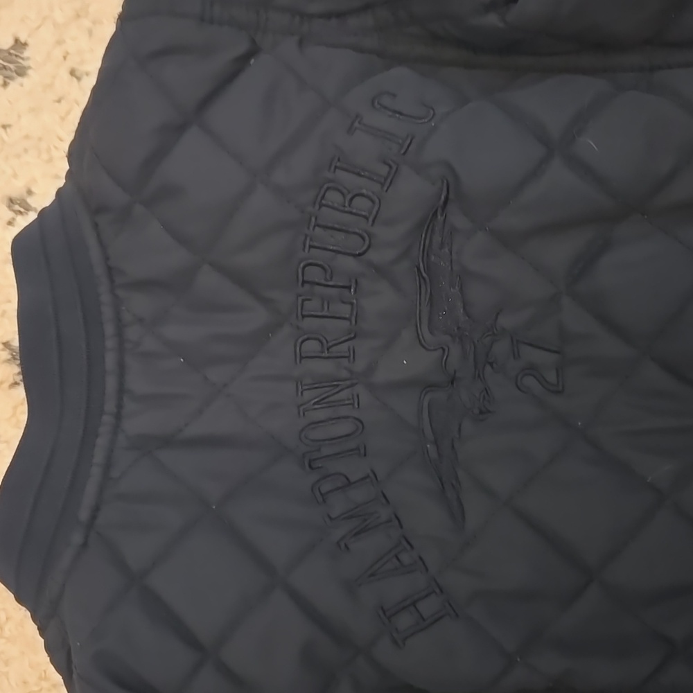 Kids Quilted Navy Jacket - Picture 5 of 5